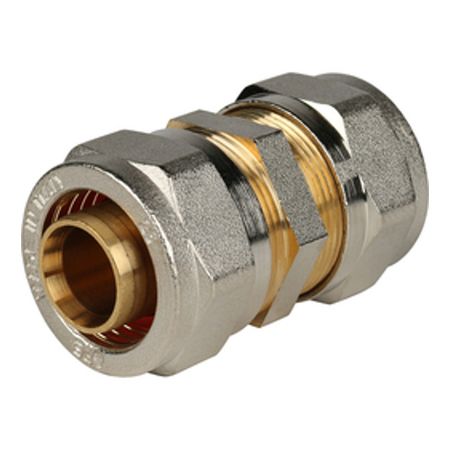 соединитель обжим STOUT металлопластиковый 26х26