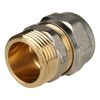 соединитель обжим STOUT металлопластиковый НР 1х26
