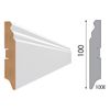плинтус МДФ STELLA 100E 2000x100x16мм белый под покраску