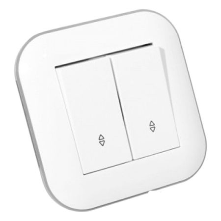переключатель 2-клавишный OVIVO Loft проходной белый
