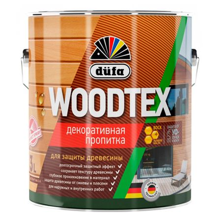 средство деревозащитное DUFA Woodtex 3л рябина, арт.Н0000006085