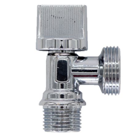 кран угловой СТМ 1/2" х 3/4" НР/НР с отражателем