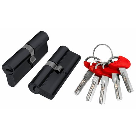 цилиндр ключевой Fuaro Lock d-pro500 60мм 30х30 черный
