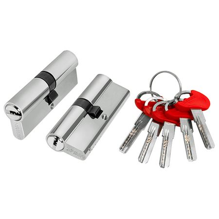 цилиндр ключевой Fuaro Lock d-pro500 70мм 35х35 хром