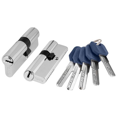 цилиндр ключевой Punto Lock z400 60мм 30х30 хром