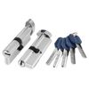 цилиндр ключевой Punto Lock z402 90мм 45х45 хром вертушка