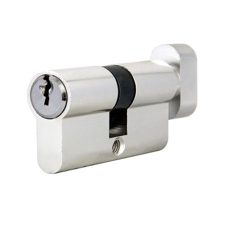 цилиндр ключевой AJAX AX102 CP 4 кл 60 мм 30x30 хром вертушка