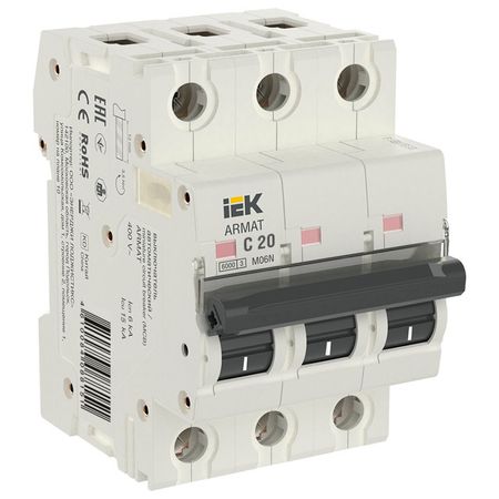 выключатель автоматический IEK ARMAT M06N 3P C 20А