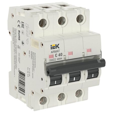 выключатель автоматический IEK ARMAT M06N 3P C 40А