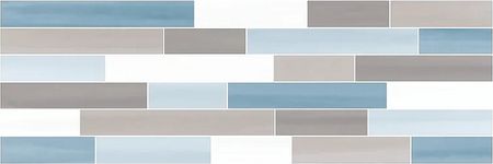 Керамическая плитка I.Tiles Charme Cristal Muretto Grigio/Azzuro CHA26MGA настенная 20х60 см