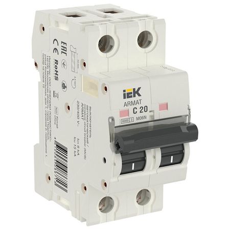 выключатель автоматический IEK ARMAT M06N 2P C 20А