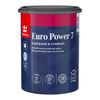 краска акриловая TIKKURILA Euro Power 7 для стен и потолков база А 0,9л белая, арт.700001118