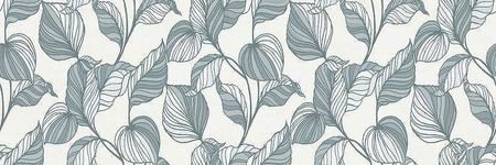 Керамическая плитка Marazzi Ragno Vida Decoro Edera Azzurro Touch Rett RA6Y настенная 30х90 см