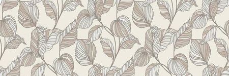 Керамическая плитка Marazzi Ragno Vida Decoro Edera Beige Touch Rett RA6Z настенная 30х90 см