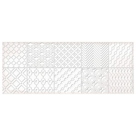 декор настенный 20,1х50,5 NUVOLA Ornament, белый