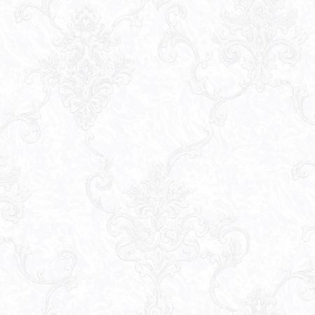 Обои Fipar Brilla R 23509 Винил на флизелине (1,06*10,05) Белый/Серебряный, Дамаск