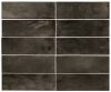 Керамическая плитка Equipe Hanoi Black Ash 30031 настенная 6,5х20 см