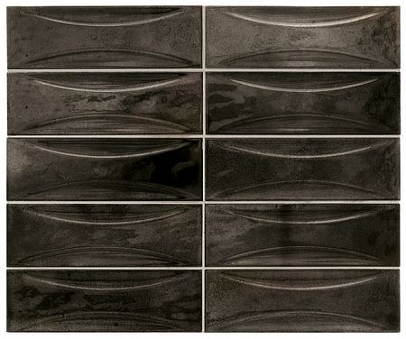 Керамическая плитка Equipe Hanoi Arco Black Ash 30040 настенная 6,5х20 см