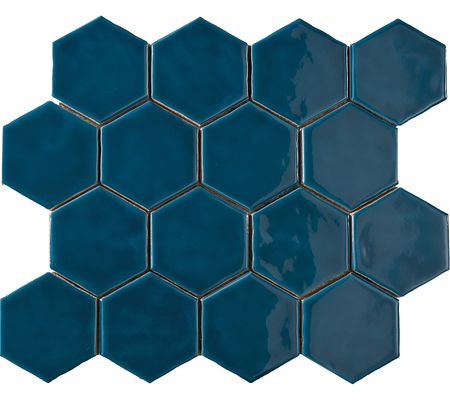 Керамическая плитка Amadis Art Deco Glossy on Mesh Atlantic (7,9x9,1-16pz) настенная 28х32 см