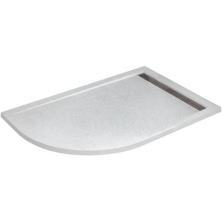 Душевой поддон из искусственного камня Cezares Tray AS 100x80 R TRAY-AS-RH-100/80-30-W-R Белый