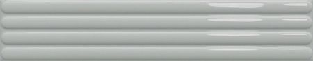 Керамическая плитка DNA Tiles Plinto Out Grey Gloss 78803296 настенная 10,7х54,2 см