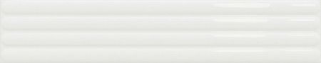 Керамическая плитка DNA Tiles Plinto Out White Gloss 78803297 настенная 10,7х54,2 см