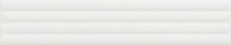 Керамическая плитка DNA Tiles Plinto Out White Matt 78803302 настенная 10,7х54,2 см