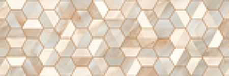 Керамическая плитка Ecoceramic Rodas DC. Hex Warm настенная 33,3x100 см