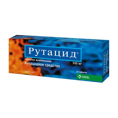 Рутацид таб.жев. 500мг №20