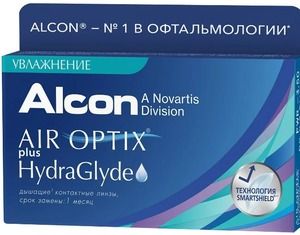 Air Optix Plus HydraGlyde Линза контактная -4,50 8,6 3 шт