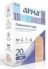 Amra Пластыри медицинские белые на нетканой основе 25 х 72 мм 20 шт