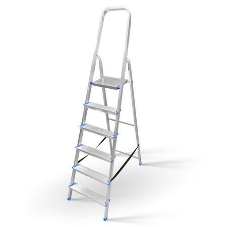 стремянка односекционная LADDERBEL 6 ступеней алюминиевая