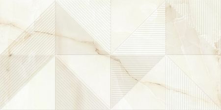 Керамическая плитка Eurotile (Rus) Milena Cream Decor настенная 30х60 см
