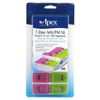 Apex, Detach N' Go Pill Organizer, 7-дневный органайзер для таблеток с учетом приема 2 раза в день, размер XL, 1 шт.