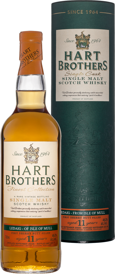 Hart Brothers Ledaig Island 11 y.o. Single Malt Scotch Whisky (gift box)