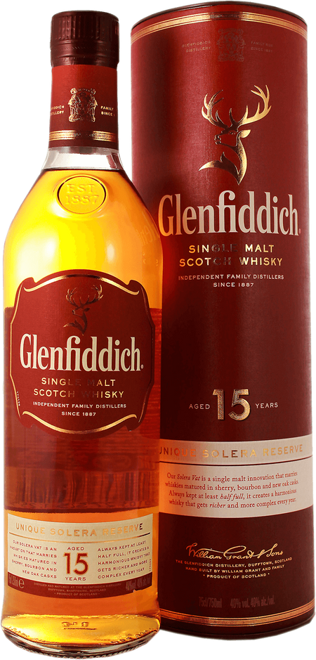 Glenfiddich Single Malt Scotch Whisky 15 yo (gift box)