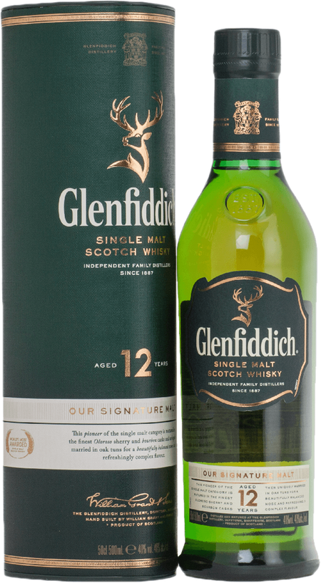 Glenfiddich Single Malt Scotch Whisky 12 y.o. (gift box)