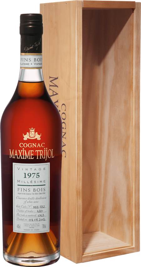Maxime Trijol Cognac Fins Bois 1975 (gift box)