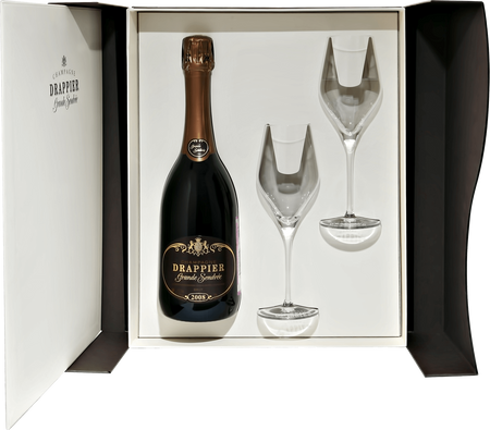 Drappier andquot;Grande Sendreeandquot; (gift box with 2 glasses)
