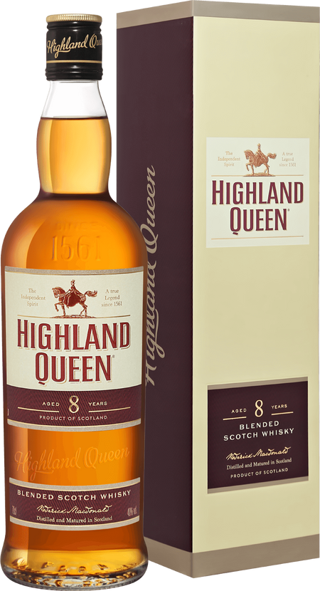 Highland Queen Blended Scotch Whisky 8 y.o. (gift box)