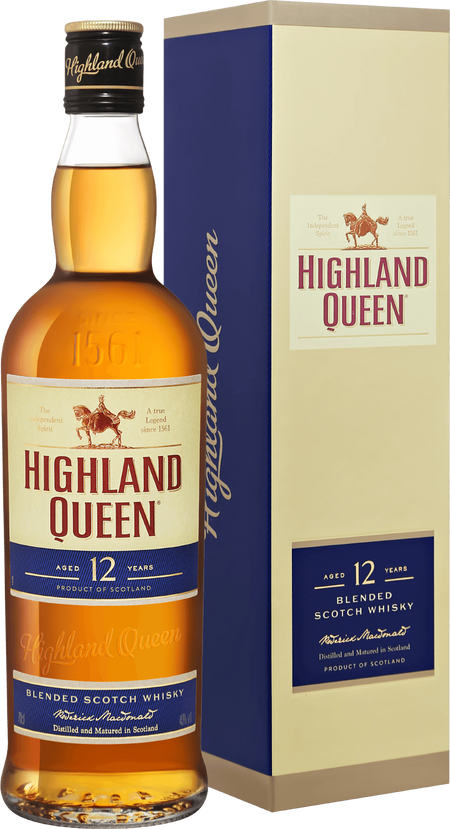 Highland Queen Blended Scotch Whisky 12 y.o. (gift box)