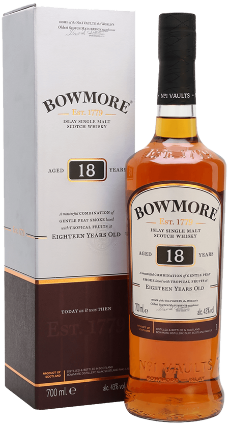 Bowmore Islay Single Malt Scotch Whisky 18 y.o. (gift box)