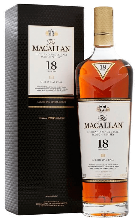 Macallan Sherry Oak Cask 18 y.o. Highland single malt scotch whisky (gift box)