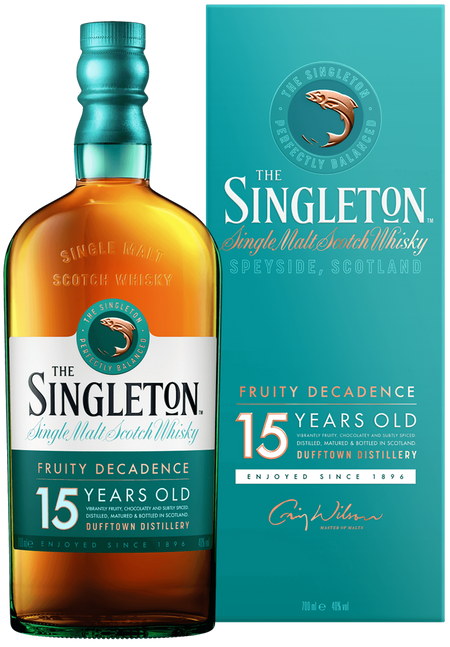 Dufftown Singleton 15 y.o. single malt scotch whisky (gift box)