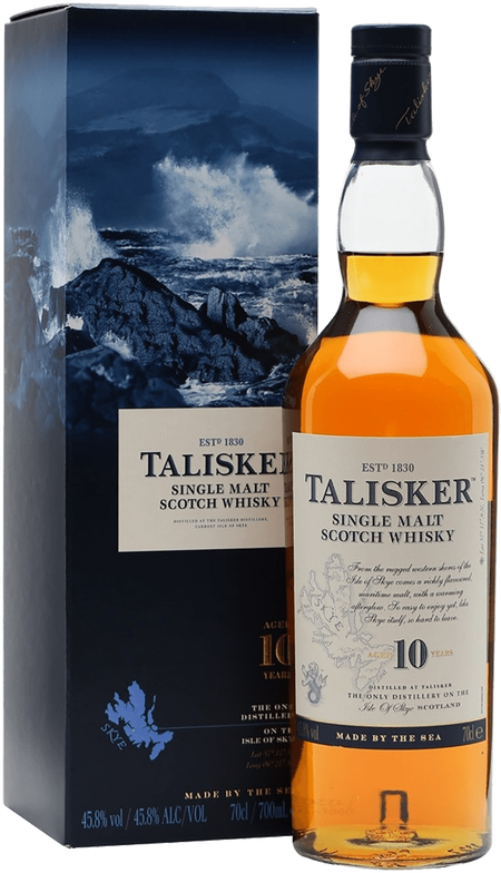 Talisker 10 years single malt scotch whisky (gift box)