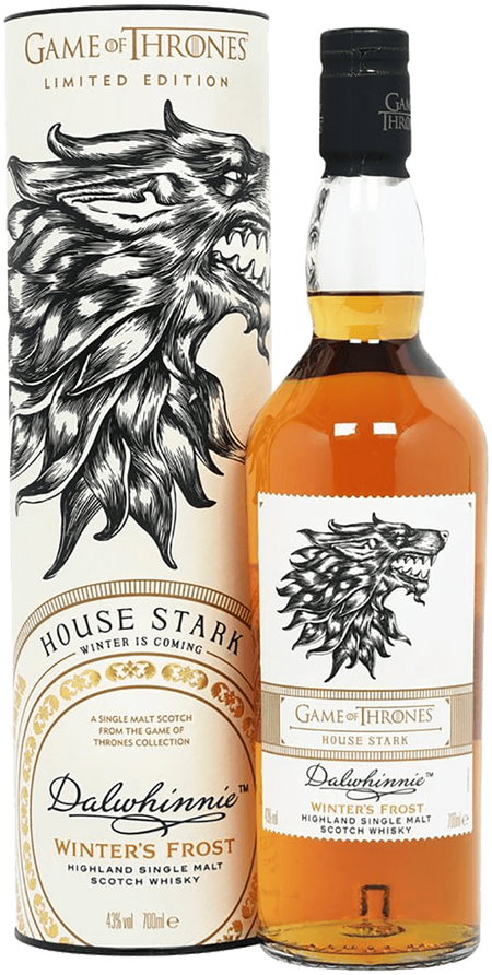 Game of Thrones House Stark Dalwhinnie Winter’s Frost Single Malt Scotch Whisky (gift box)