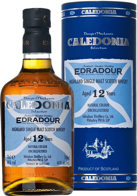 Edradour Caledonia Highland Single Malt Scotch Whisky 12 y.o. (gift box)