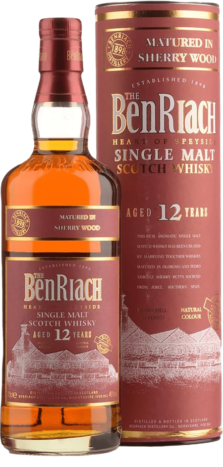 Benriach Sherry Wood 12 y.o. Single Malt Scotch Whisky (gift box)