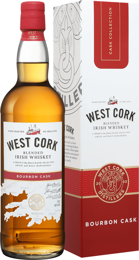 West Cork Bourbon Cask Blended Irish Whiskey (gift box)