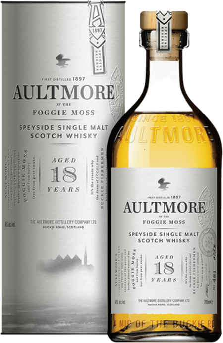 Aultmore 18 Years Old Speyside Single Malt Scotch Whisky (gift box)